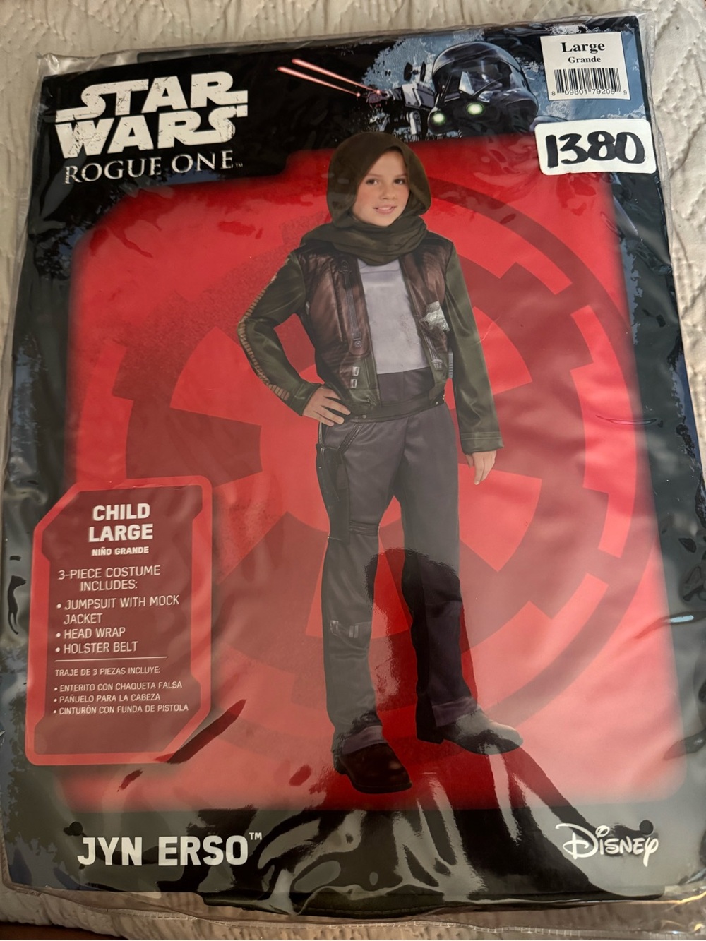 Disney Jyn Erso Costume - Brown & Olive Green